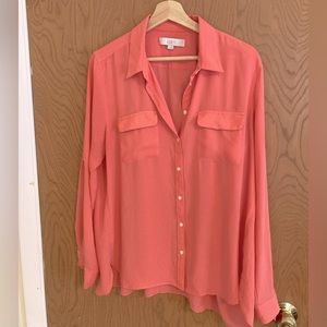 Loft Coral Utility Shirt